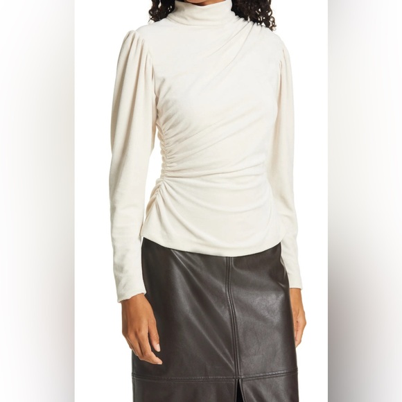 A.L.C. Joss Corduroy Mock Neck Top - Picture 3 of 16